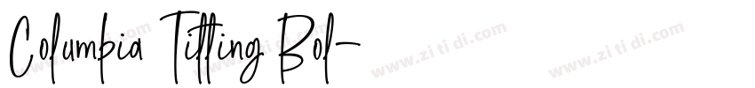 Columbia Titling Bol字体转换